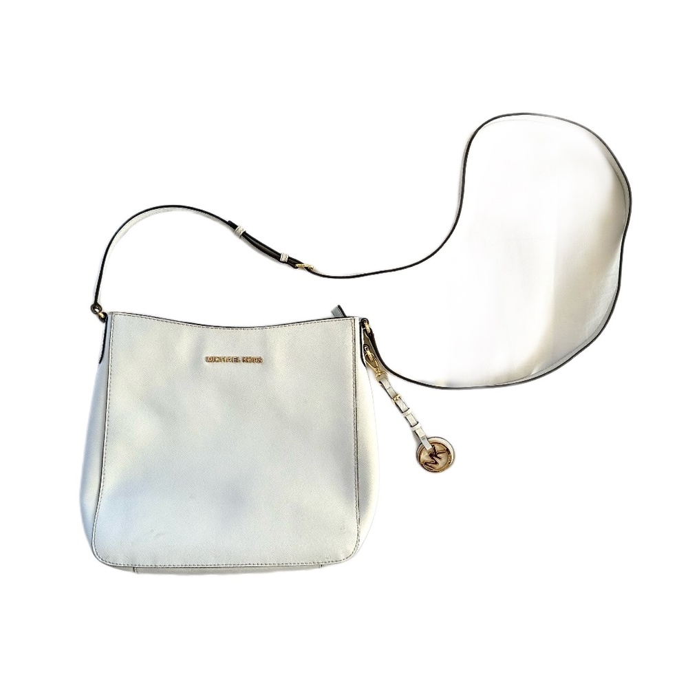 100% Authentic Michael Kors signature jet set travel large white